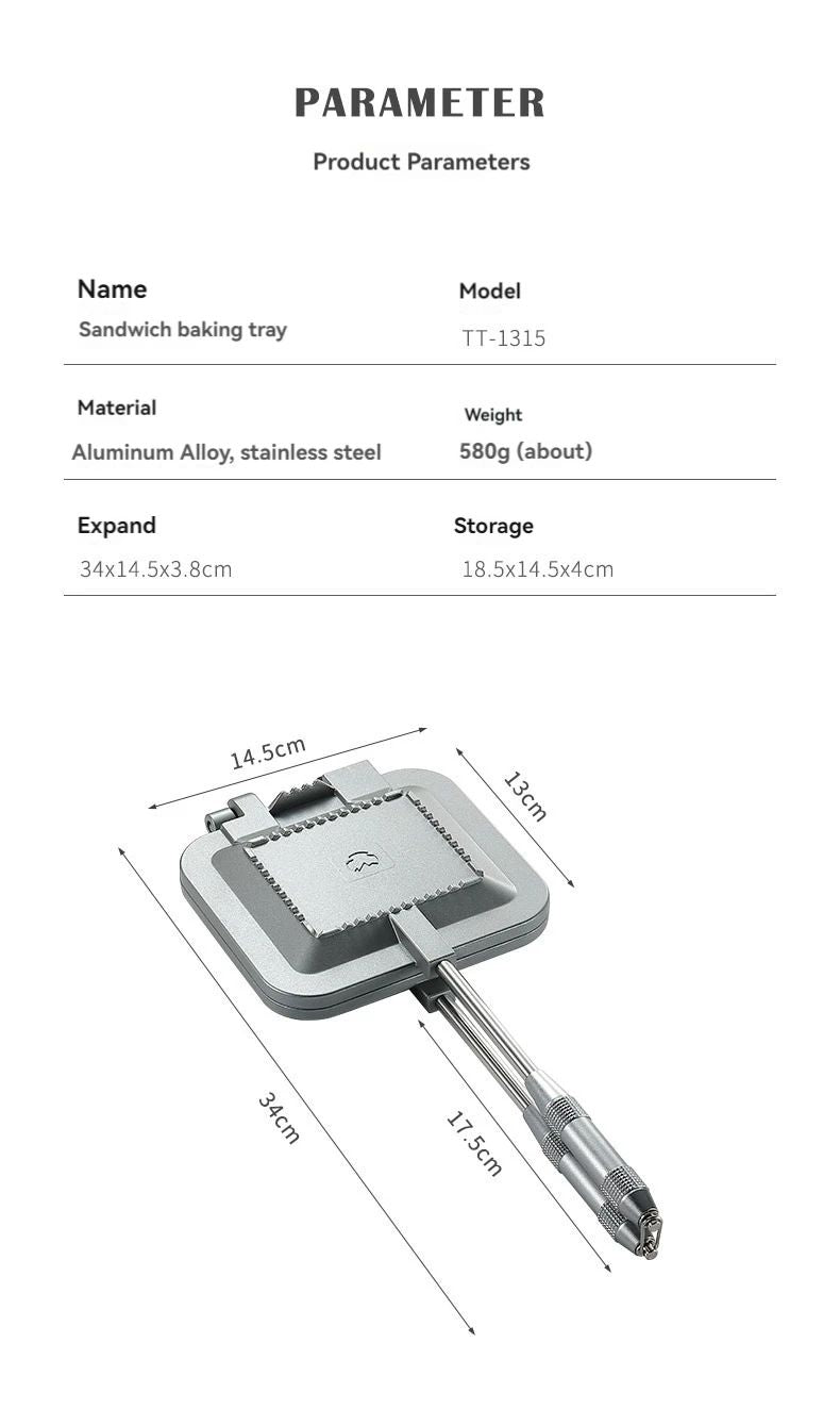 Camping Double-Sided Toaster Tray