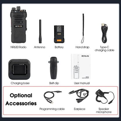 Retevis High Power Waterproof Walkie Talkie