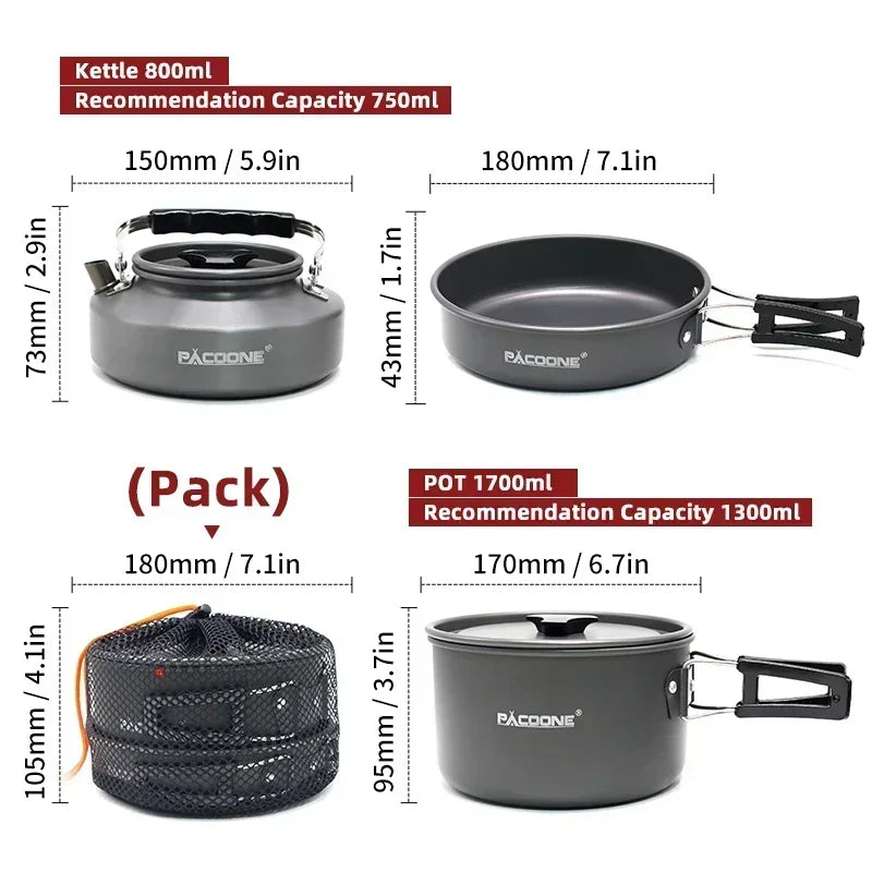 PACOONE Outdoor Cooking Kit