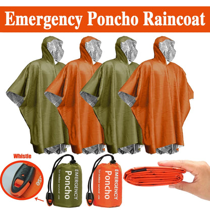 Ultralight Survival Rain Poncho Blanket